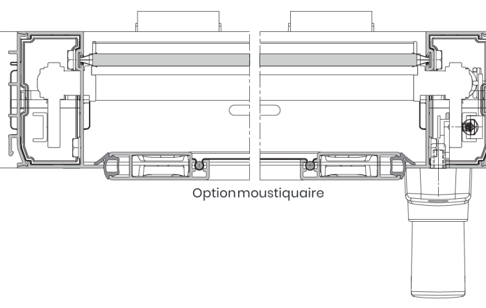 Alizeole coupe horizontale optn moustiquaire